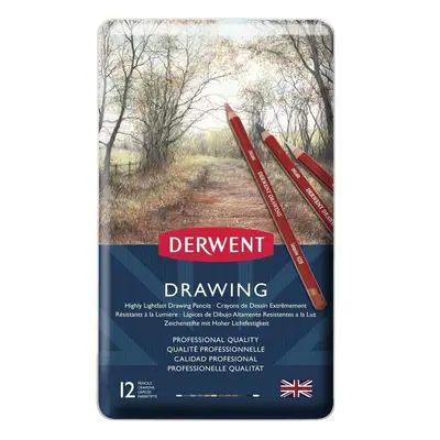 Derwent Coloured Drawing Pencils, Set of 12, Professional Quality, - Multi-Colour