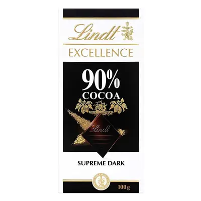 (Pack Of 12) Lindt Excellence 90% Cocoa Supreme Chocolate 100g