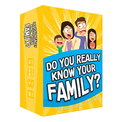 Do You Really Know Your Family-Card Game Family Party Interactive Game