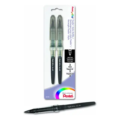 Pentel Arts Tradio Stylo Sketch Pen Refill Black Ink Pack of (MLJ2