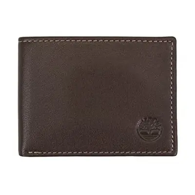 Timberland Men's Blix Slimfold Wallet Billfold, Brown, One Size