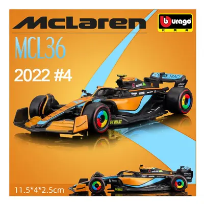 (2022 MCL36-4) 1:43 Mclaren MCL60 F1Model Cars #4 Lando Norris #81 Oscar Piastri