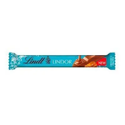 Lindt Lindor Salted Caramel Milk Chocolate Bar 38g (Pack of 24)