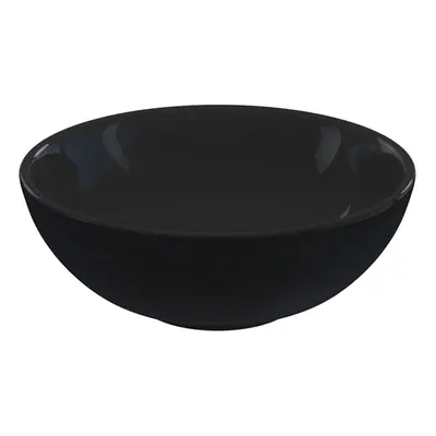 vidaXL Wash Basin Gloss Black Ã28x10 cm Ceramic countertop basin