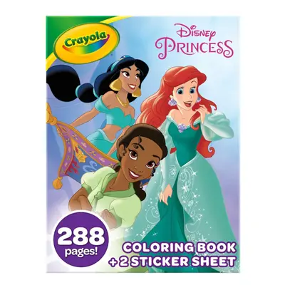 Crayola Disney Princess Coloring Book with Stickers Gift for Kids