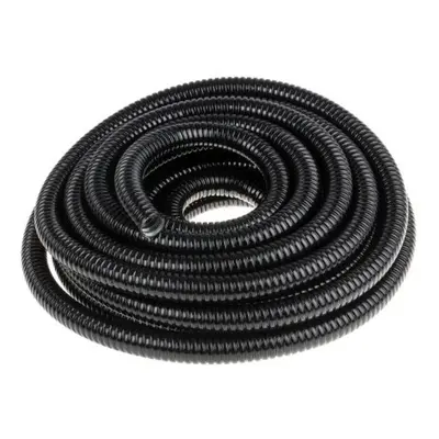 25mm x 25m PVC COATED GALVANIZED STEEL BLACK FLEXIBLE CONDUIT