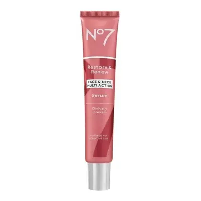 No7 Restore & Renew FACE & NECK MULTI ACTION Serum 50ml