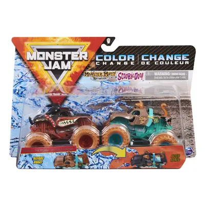 Monster Jam, Official Monster Mutt Rottweiler Vs. Scooby Doo Color-Changing Die-Cast Monster Tru