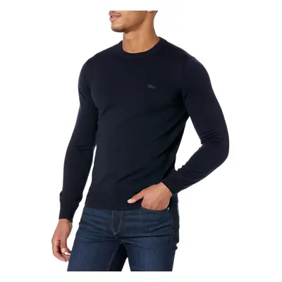 Lacoste Men's Crew Neck Merino Wool Sweater Marine X-Small