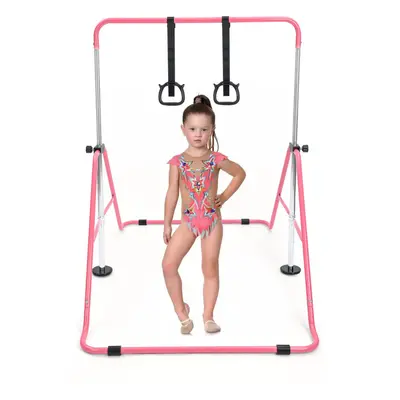 (pink * rings) Gymnastics Kids Horizontal Bars Training Kip Bar