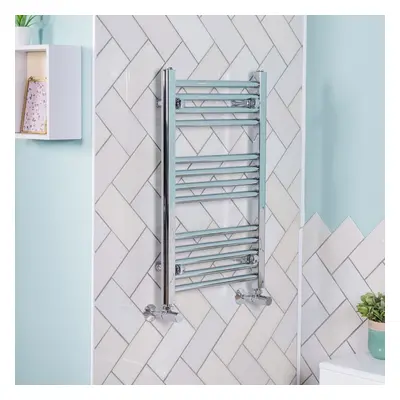 Bergen x 450mm Straight Chrome Heated Towel Rail