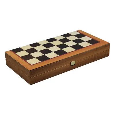 Manopoulos Backgammon Set Red Oak Inch