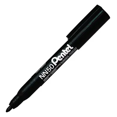 Pentel Permanent Marker Xylene/Toluene-free Bullet Tip 1.5mm Line Black Ref NN50-AO [Pack of 12]