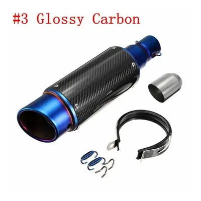 (CarbonÂ Fiber) 38-51mm Stainless Steel OR Carbon Exhaust Muffler Pipe Silencer Motorcycle Stree