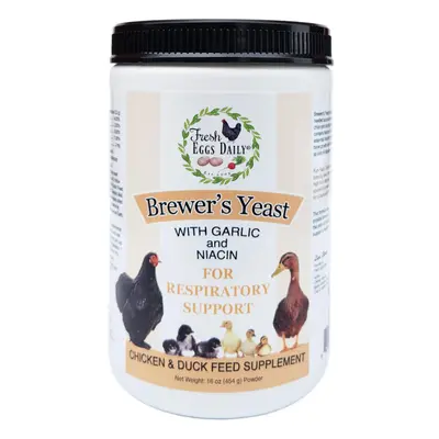 Fresh Eggs Daily Brewer's Yeast with Garlic Powder and Niacin for Ducks Ducklings Feed Supplemen