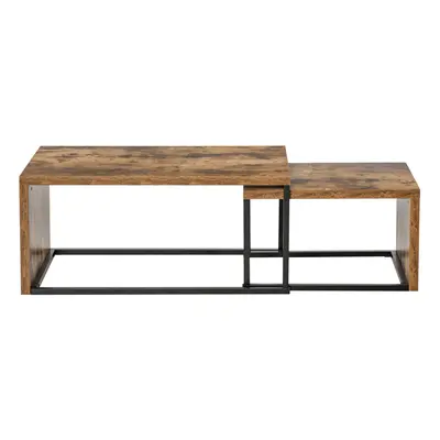 HOMCOM Set of Coffee Tables, Side Table, Tea Table for Living Room