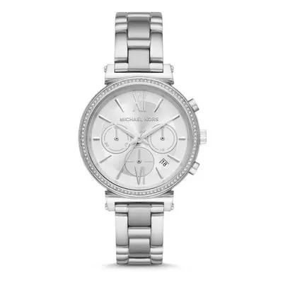 NEW MICHAEL KORS MK6575 Silver Dial Ladies Watch UK SELLER