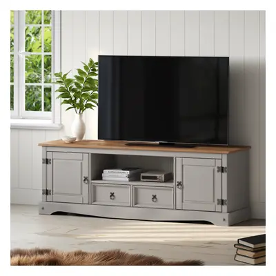 Corona Grey Wax Large Widescreen TV Unit