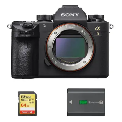 SONY A9 Body + 64GB SD card + NP-FZ100 Battery