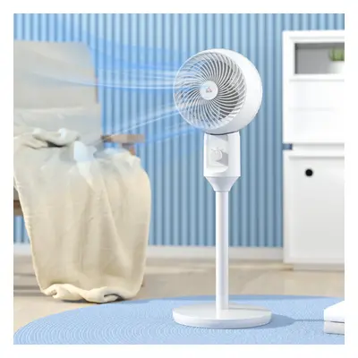 HOMCOM Inch Air Circulator Fan Degree Oscillation Carry Handle White