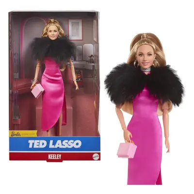 Barbie Signature Doll Keeley from Ted Lasso Wearing Pink Dress & Faux