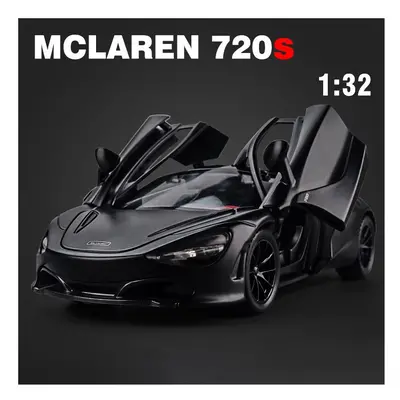 (Black) 1:32 McLaren 720S Spider Car Model Alloy Sports Car Limited Edition Metal Car Model Coll