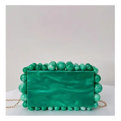 (Green 2) New Ladies Casual Chain Crossbody Bag Shoulder Bags for Party Women Clutch Bags Banque