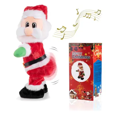 Twerking Santa Claus, 14" Santa Doll Animated Christmas Toys Singing Spanish Song Xmas Santa Toy