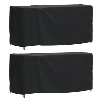 (180 x x cm) vidaXL Garden Furniture Covers Outdoor Table Cover pcs Black Waterproof 420D