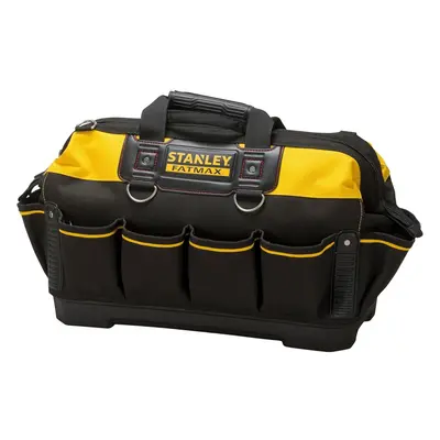 STANLEY FATMAX Technician Tool Bag, Heavy Duty Denier and Leather, Multifunctional Tool Storage 