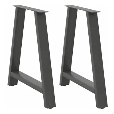 (anthracite, x (72-73) cm) vidaXL Coffee Table Legs A-Shaped Desk Legs Metal Bar Stand DIY pcs S