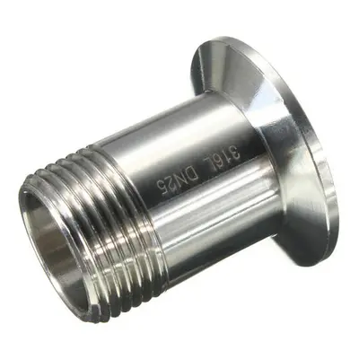 (2 Inch) Sanitary Male Threaded Ferrule Pipe Fitting Tri Clamp Type SS316