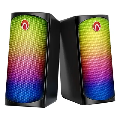 AirAux AA GCR3 Computer Speaker RGB Light Units HiFi Stereo AUX bluetooth Speaker USB Supply