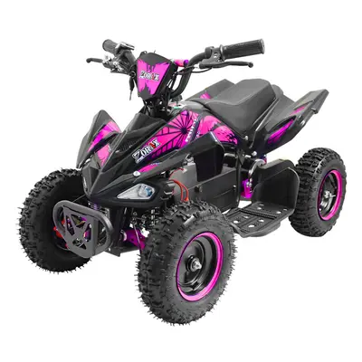 (Pink) ZORAX 6" Wheel 1000W 36V Electric Kids QUAD BIKE Junior RIDE ON MIDI Mini ATV