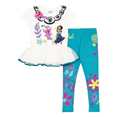 Disney Encanto Mirabel Toddler Girls Graphic T-Shirt & Leggings White