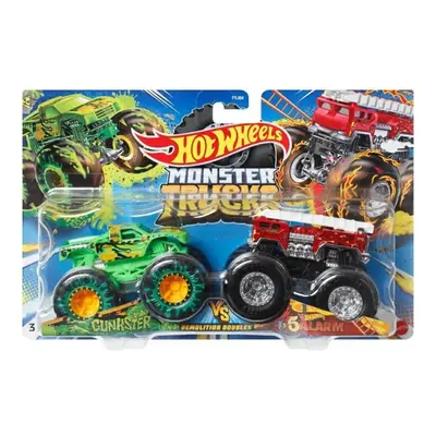 Hot Wheels Monster Trucks Gunkster vs Alarm Demolition Doubles