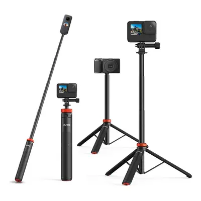 UURig Telescopic Selfie Stick Long with Tripod Waterproof Hand Grip for Insta360 GoPro Hero 9 7 