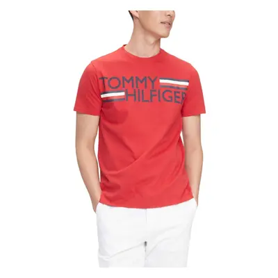 Tommy Hilfiger Men's Sport Short Sleeve Graphic T Shirt Apple Red X