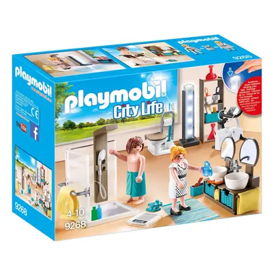 Playmobil City Life Bathroom with Working Lights