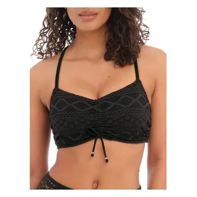 Freya Sundance Concealed Underwire Bralette Bikini Top 34DD Black