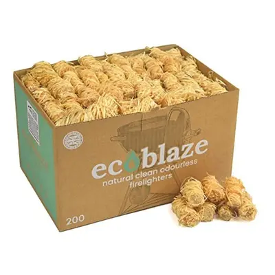 Eco Blaze Natural Firelighters, Wood Wool Fire Lighters for Wood & Log Burners, BBQ & Pizza Oven