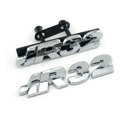 (R32 grill and trunk) Golf R32 Chrome Front Grille Badge Emblem GOLF TDI R 3.2L V6 Rear Boot