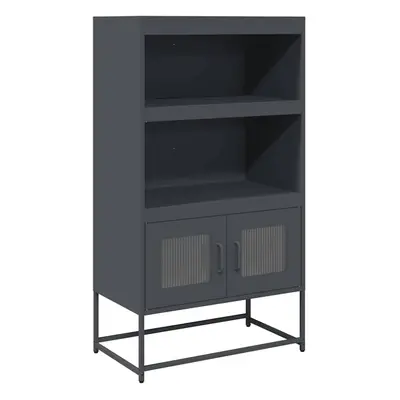 (anthracite) vidaXL Highboard Black 68x39x123 cm Steel sideboard side cabinet