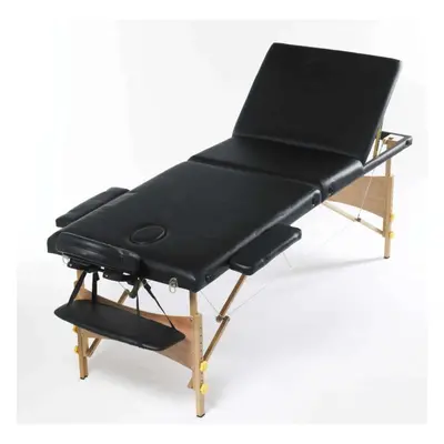 Black Massage Beauty Bed Table Couch Way Adjustable Portable Folding Therapy