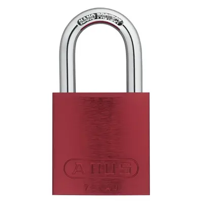 ABUS Red 72/40 Lockout Tagout Padlock w/ 1"" Shackle Single Padlock Keyed Different Padlock with