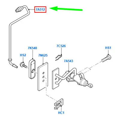 FORD FOCUS MK1 Clutch Master Cylinder Tube RHD NEW GENUINE