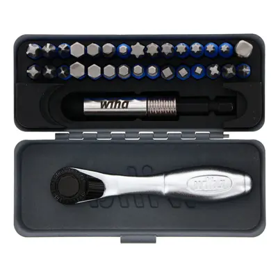 Wiha 32 Piece GoBox TerminatorBlue Impact Bit Set with Mini Ratc