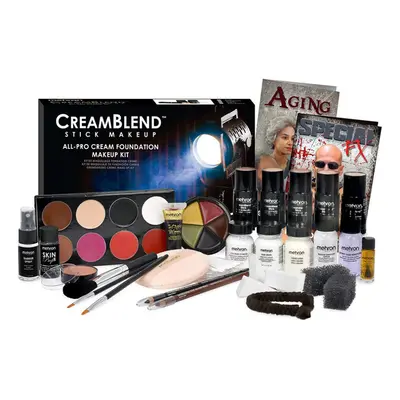 Mehron Makeup Creamblend All-Pro Student Makeup Kit (Dark)