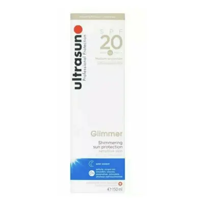 Ultrasun Glimmer Shimmering Sun Protection Sensitive Skin Spf20 150ml