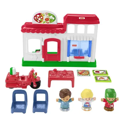 Fisher-Price Little People We Deliver Pizza Place & Action Figures Playset New